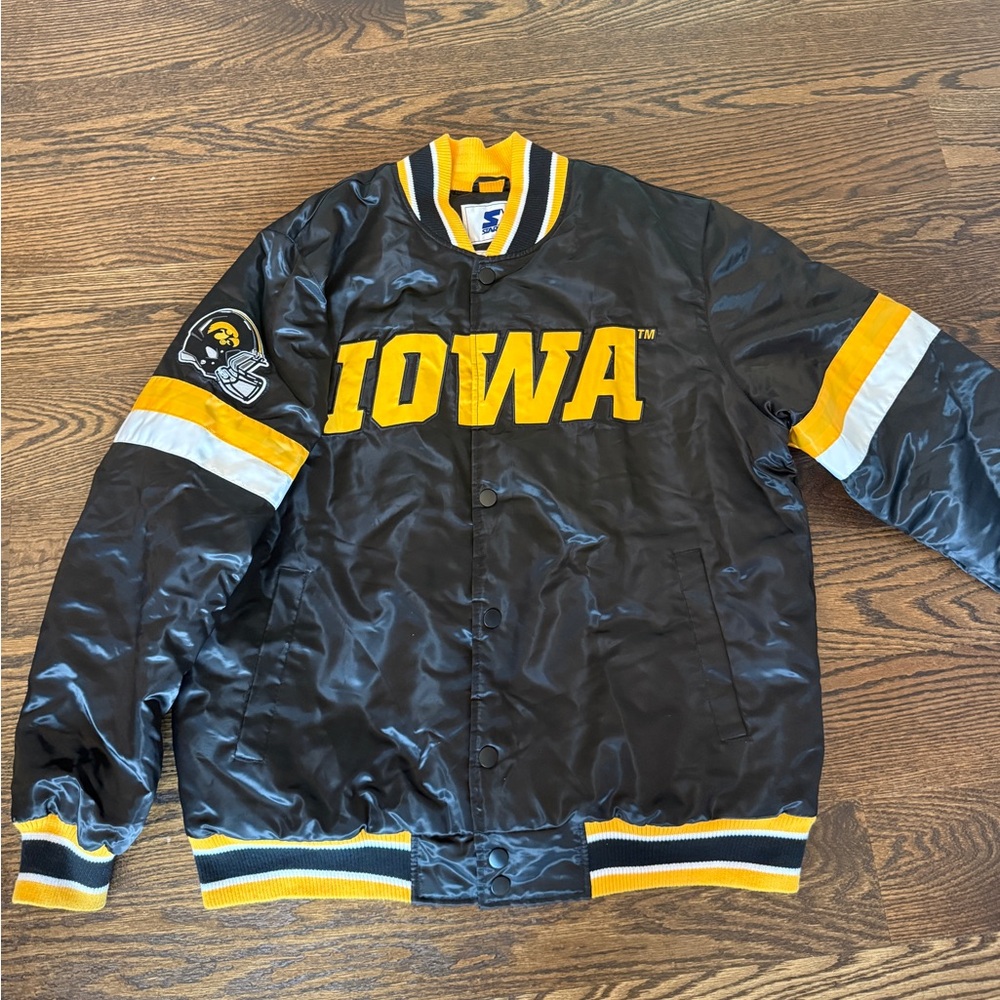 Vinatge Iowa Black and Yellow Men's Jacket